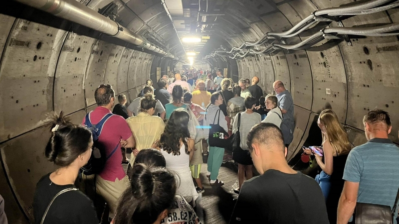 Pasajeros evacuados del Eurotunnel por avería