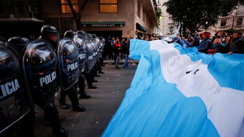 Manifestación pro Cristina Kirchner