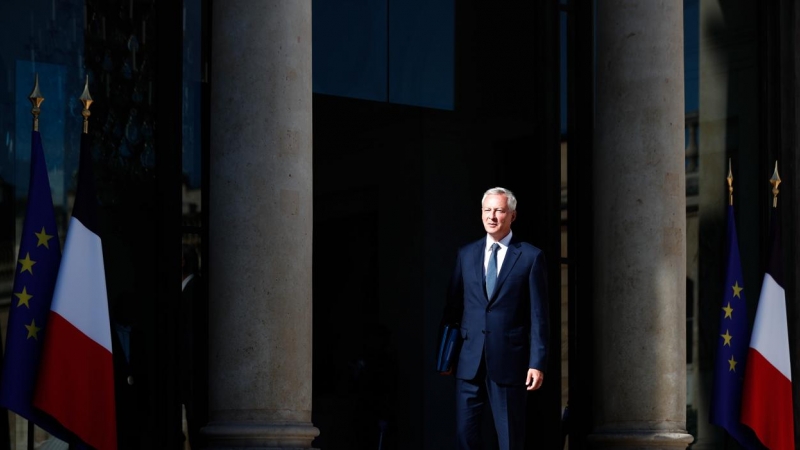 30/08/2022 El ministro de Economía francés Bruno Le Maire en el palacio del Elíseo, a 24 de agosto de 2022.