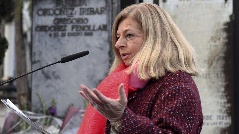 Consuelo Ordóñez, presidenta del Colectivo de Víctimas del Terrorismo (COVITE) y hermana de Gregorio Ordóñez, dirigente del PP vasco asesinado por ETA en 1995.