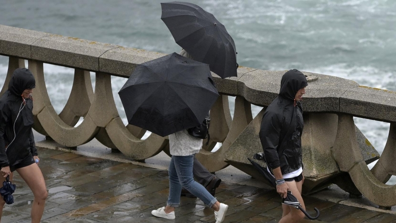 Fuertes vientos y lluvias en A Coruña. Imagen de Archivo.