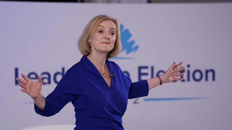 02/09/2022. Liz Truss durante un acto de la campaña para liderar el Partido Conservador británico, en Norwich, a 25 de agosto de 2022.