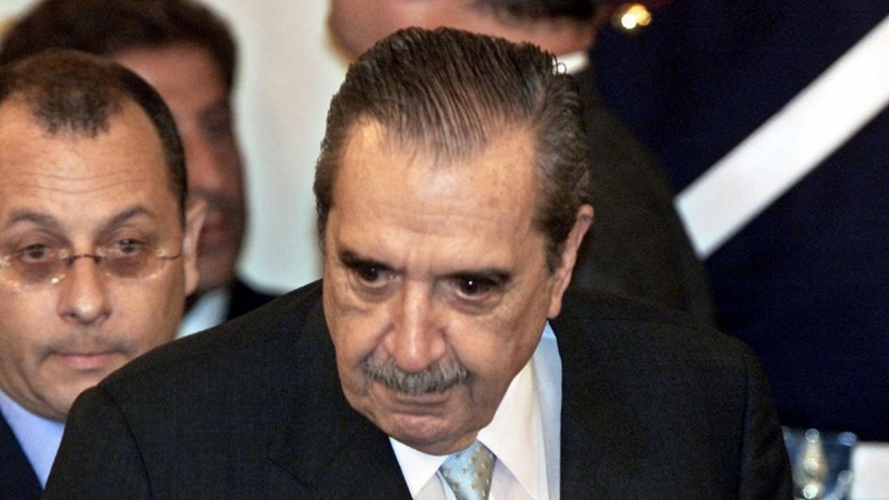 El expresidente argentino Raúl Alfonsín, en una imagen tomada en 2022
