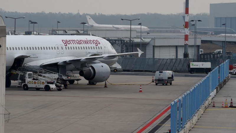 24/3/15 El aeropuerto Colonia/Bonn, a donde estaba destinado el jet privado del dueño de la empresa Quick Air antes de estrellarse en el Báltico.