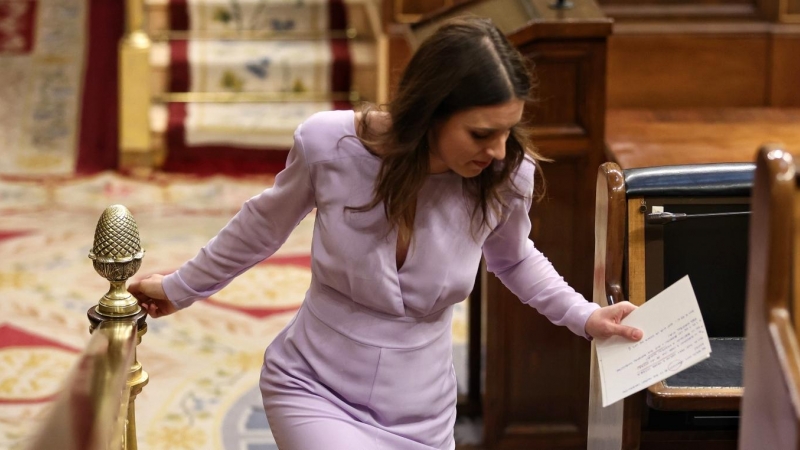 26/5/22 La ministra de Igualdad, Irene Montero, sube a la tribuna a defender la Ley Orgánica de Garantías de la Libertad Sexual, a 26 de mayo de 2022.