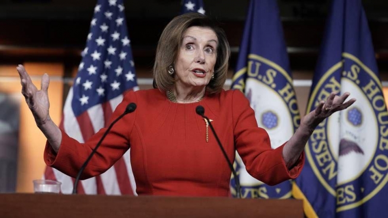 La presidenta de la Cámara de Representantes de EEUU, Nancy Pelosi