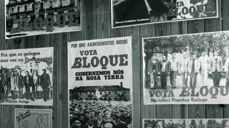 15/9/22 Cartelería electoral del BNG, en una imagen del documental 'Setembro do 82'.