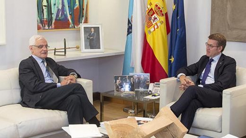 19/9/22 Reunión con el presidente de la Real Academia Gallega, Víctor Freixanes.