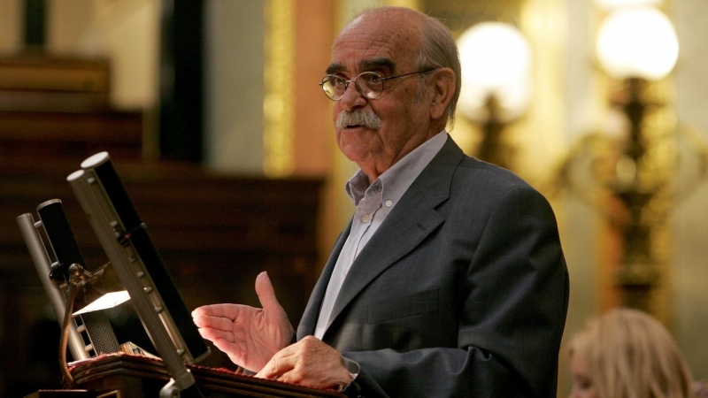 4/7/07 José Antonio Labordeta en el Congreso de los Diputados, a 4 de julio de 2007.