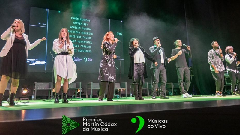 19/2/22 Un instante de la última gala de los Premios Martín Códax de la Música, en Pontevedra