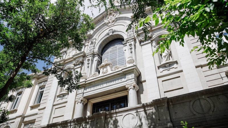 Imagen de archivo de la fachada del Tibunal Supremo en Madrid.