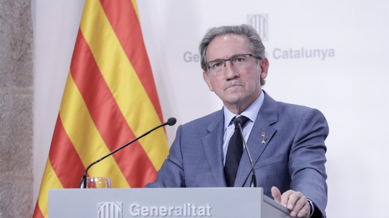 13/09/2022-El conseller de Economía de la Generalitat, Jaume Giró durante la rueda de prensa en la que ha anunciado que el Govern ha aprobado este martes el techo de gasto no financiero de la Generalitat para 2023