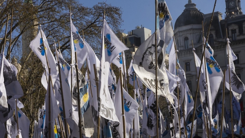 Manifestación en repulsa por el ataque contra la vicepresidenta de Argentina, Cristina Fernández de Kirchner
