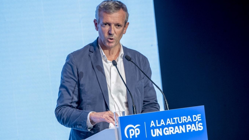 17/9/22 El presidente de Galicia, Alfonso Rueda, durante su intervención en la primera jornada de la 25 reunión Interparlamentaria del PP.
