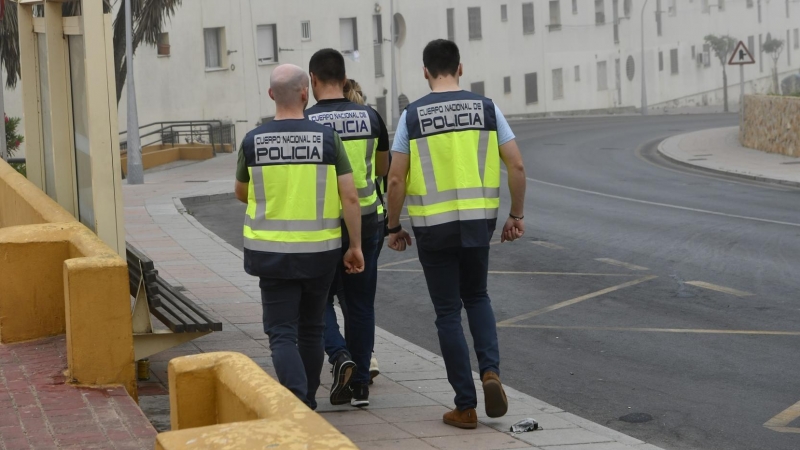 Varios agentes de Policía durante un dispositivo policial