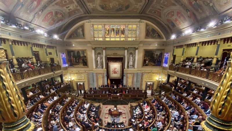 Fotografía de archivo del  Hemiciclo del Congreso de los Diputados.