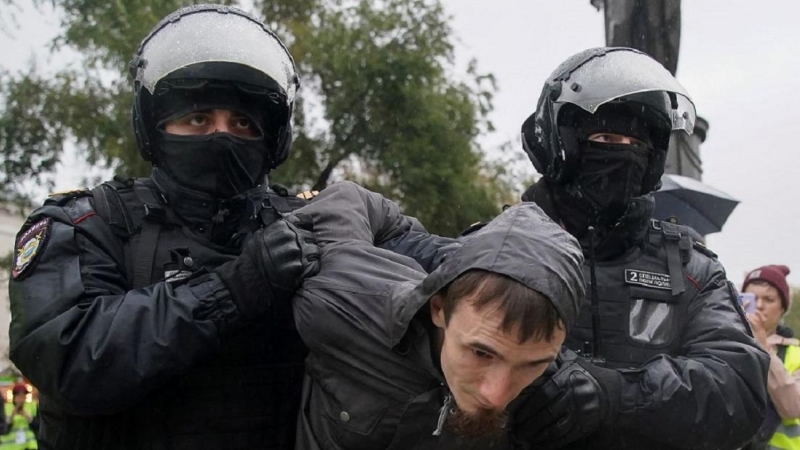 Policías rusos