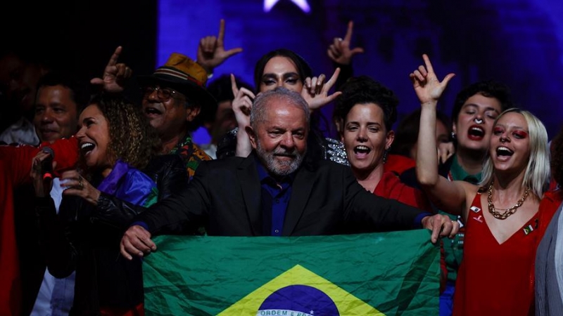 Lula da Silva, en un acto de campaña este 27 de septiembre de 2022 en Sao Paulo.
