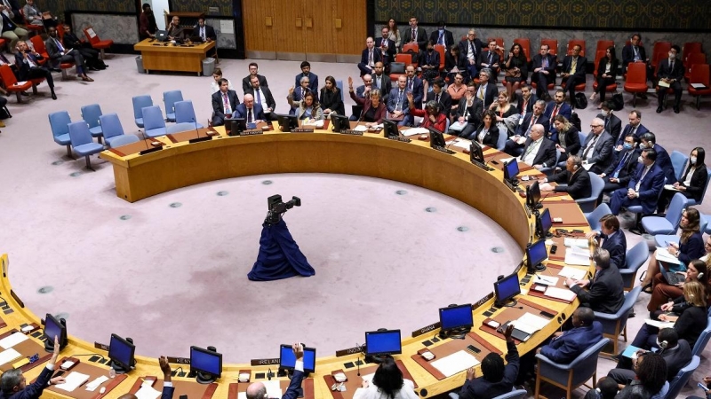 30/09/2022 Miembros del Consejo de Seguridad de la ONU vota una resolución de condena a la anexión rusa de territorios en Ucrania
