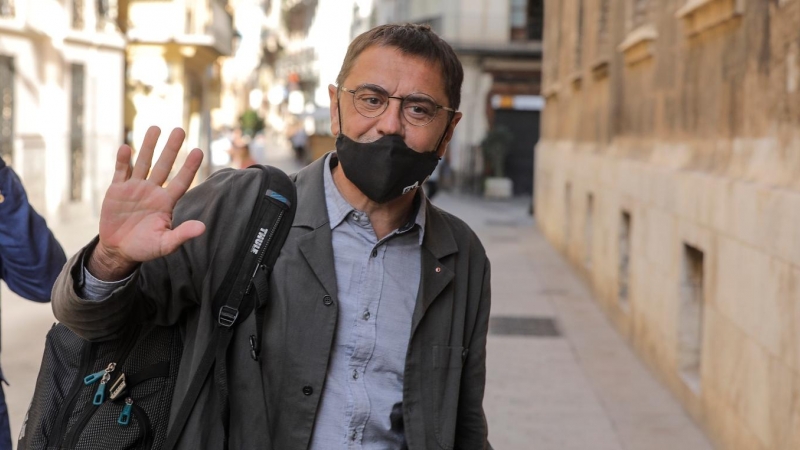 Juan Carlos Monedero, a su llegada al acto de posesión del nuevo vicepresidente segundo y conseller de Vivienda y Arquitectura Bioclimática, en el Palau de la Generalitat, a 10 de septiembre de 2021, en Madrid.