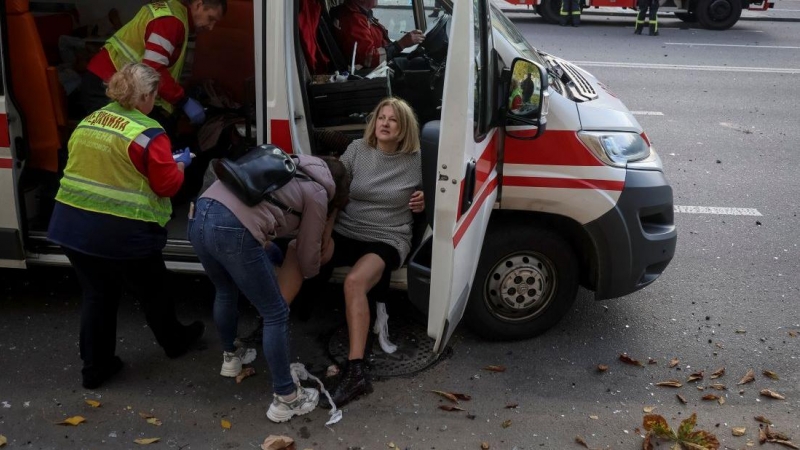 Heridos en Kiev