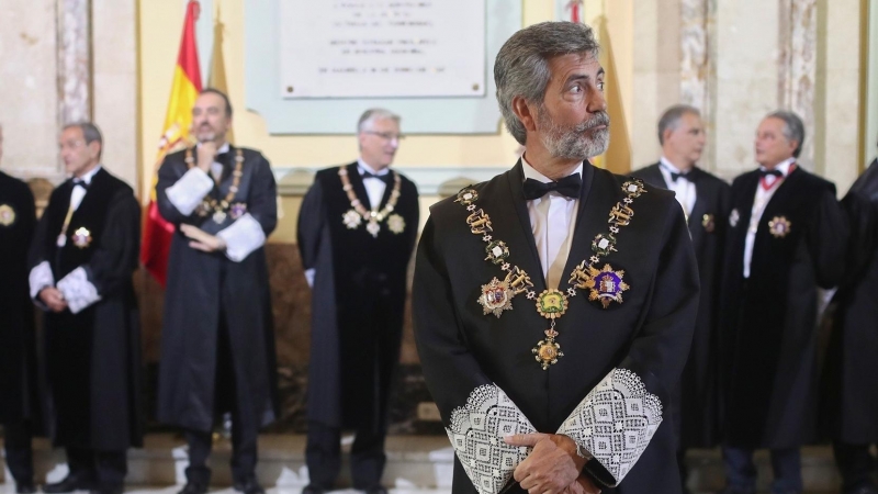 09/09/2019. El presidente del Consejo General del Poder Judicial, Carlos Lesmes, en la apertura del año judicial 2019/2020 en el Palacio de Justicia de Madrid.