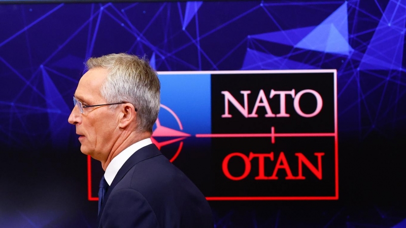 Jens Stoltenberg, secretario general de la OTAN, en una rueda de prensa este martes 11 de octubre de 2022.
