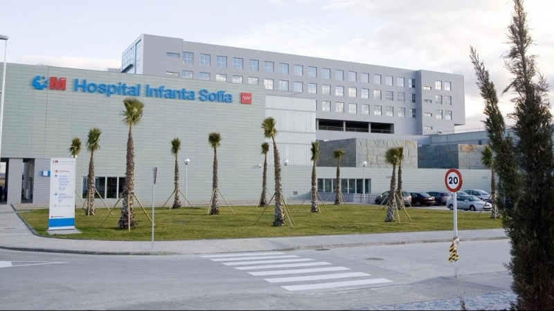 Imagen de la fachada del hospital Infanta Sofía de Madrid, en San Sebastián de los Reyes.