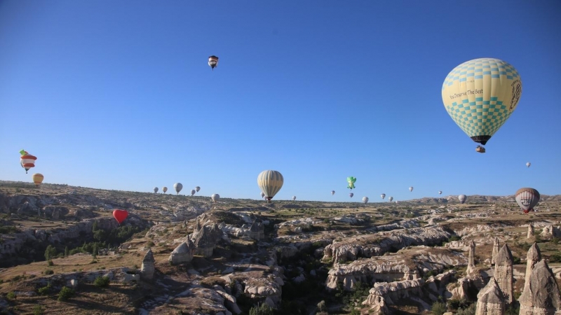 24/7/22 Festival de globos aéreos en Capadocia, a 24 de julio de 2022.