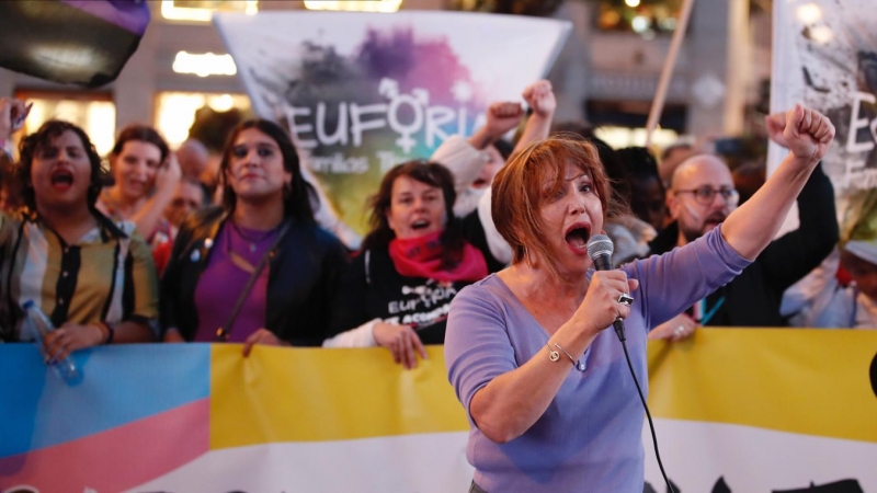 22/10/2022 manifestación para la aprobación de la Ley Trans Madrid