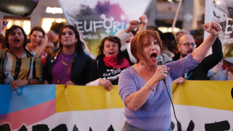 22/10/2022 manifestación para la aprobación de la Ley Trans Madrid