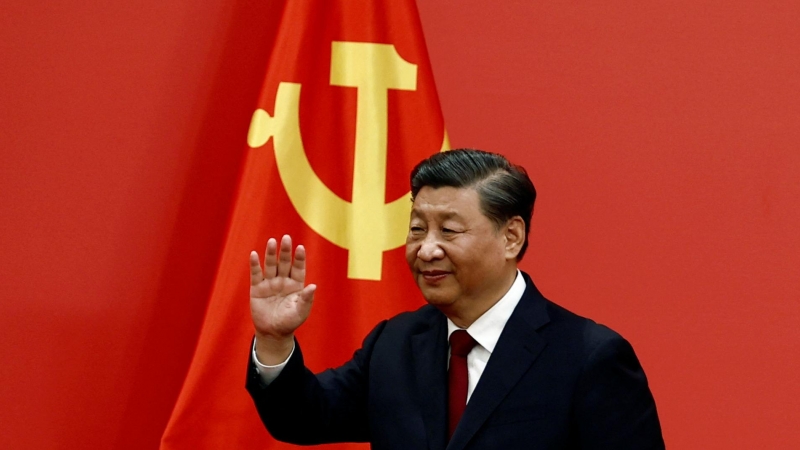 23/10/2022 Xi jinping, durante la presentación de la nueva cúpula del Partido Comunista Chino, en Pekín