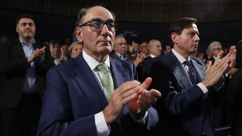 El presidente de Iberdrola, Ignacio Galán,en el homenaje al economista Emilio Ontiveros celebrado en Madrid. EFE/ Mariscal
