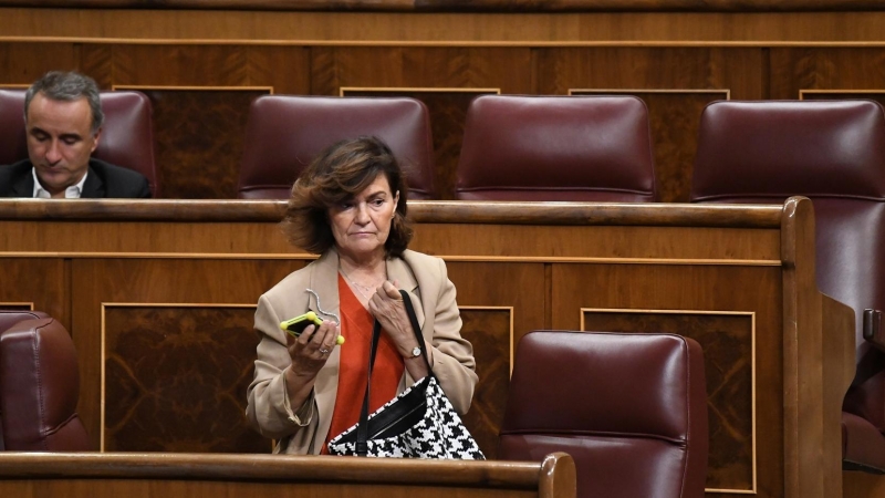 La diputada socialista y exvicepresidenta del Gobierno Carmen Calvo. Imagen de Archivo.