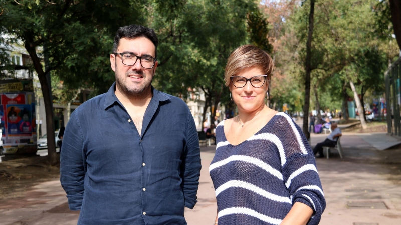Els dos impulsors i socis de l'editorial Clandestina, Ilya Pérdigo i Imma Muñoz