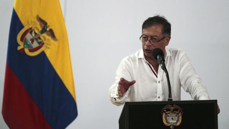 El presidente de Colombia Gustavo Petro, durante la jornada del Diálogo Regional Vinculante realizada en Cúcuta (Colombia), a 27 de octubre 2022