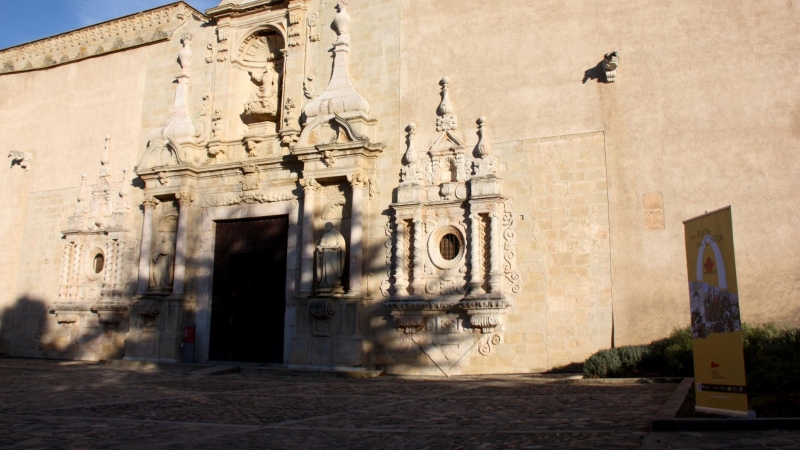 Exterior de l'església del Monestir de Poblet, en una imatge d'arxiu