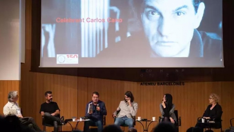 Foto de l'acte d'homenatge a Carlos Cano a l'Ateneu Barcelonès.