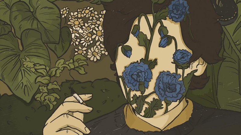 Ilustración del libro 'Maldita Alejandra', de Ana Müshell, sobre la poeta Alejandra Pizarnik. Lumen
