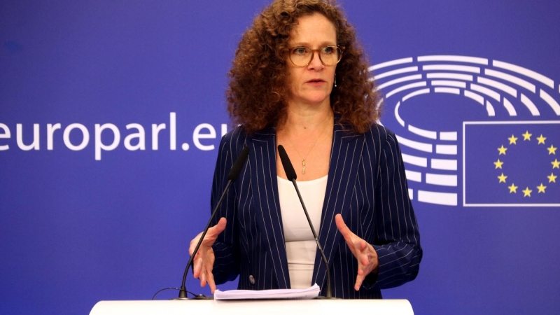 08/11/2022 - La ponent de l'informe de la comissió de l'Eurocambra sobre Pegasus, la neerlandesa Sophie in 't Veld.