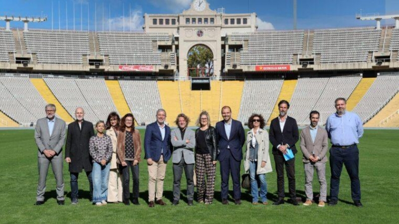 Presentación en el Estadi Olímpic Lluís Companys del Barcelona Sports Hub.