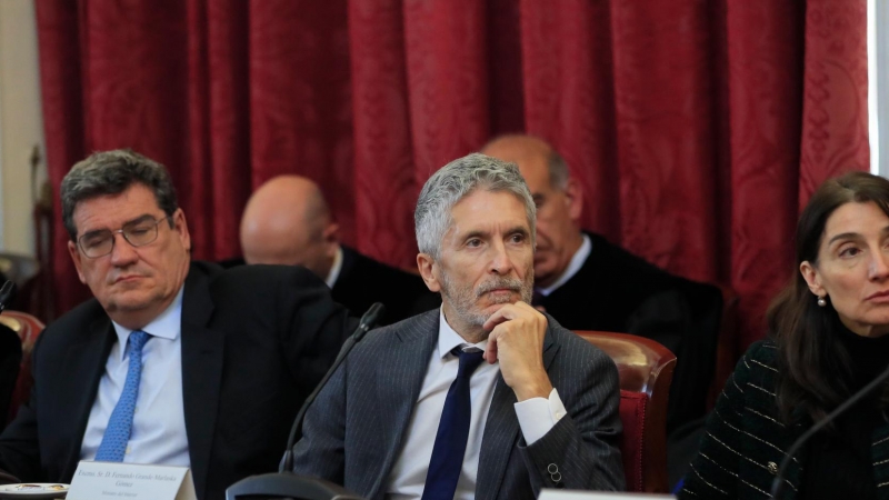 Fernando Grande-Marlaska durante la toma de posesión de Magdalena Valeria como presidenta del Consejo de Estado- 10/11/2022