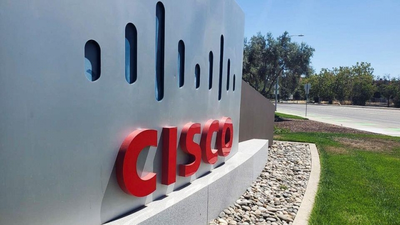 El logo de la empresa tecnológica Cisco Systems en el exterior de sus oficinas en San Jose(California, EEUU). REUTERS/Paresh Dave