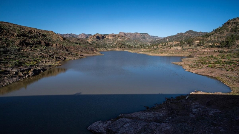 El embalse de Chira, una de las localizaciones donde se situará la central hidroeléctrica de bombeo reversible de Gran Canaria