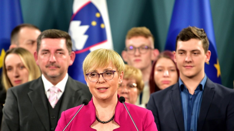 Natasa Pirc Musar, abogada y defensora de derechos humanos, comparece ser la primera mujer en ganar las elecciones en Eslovenia.