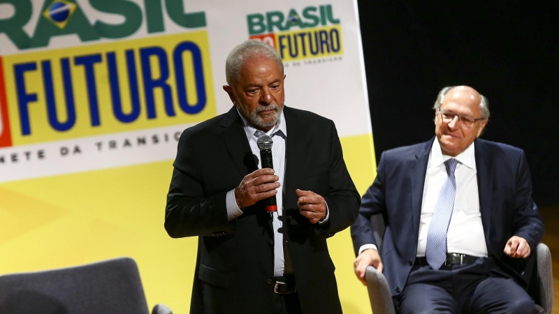 Luiz Inacio Lula da Silva, presidente electo de Brasil, participa de un evento en el Centro Cultural del Banco de Brasil