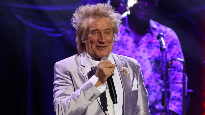 El cantante británico Rod Stewart en una actuación en Londres el pasado mes de junio.