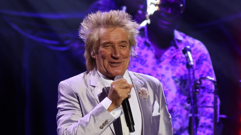 El cantante británico Rod Stewart en una actuación en Londres el pasado mes de junio.