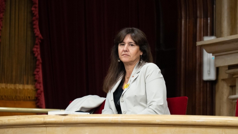 La presidenta de Junts y expresidenta del Parlament, Laura Borràs, durante una sesión de control del Govern en el Pleno del Parlament el pasado 9 de noviembre de 2022.