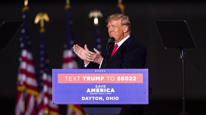 El expresidente de los EEUU, Donald Trump, en una imagen de archivo durante la campaña para las elecciones de mitad de mandato.